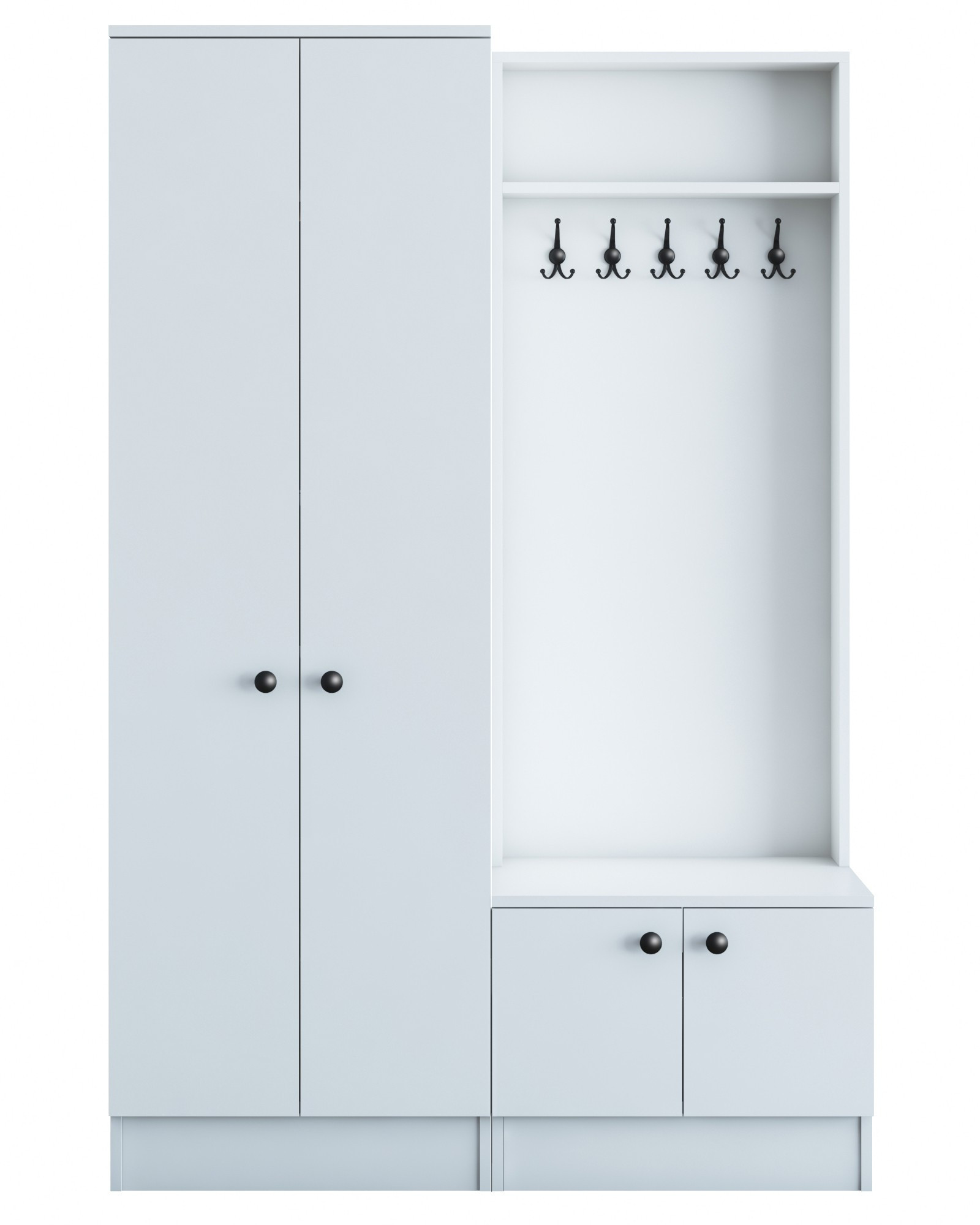 Garderober za predsoblje M11 - 1567 Bela