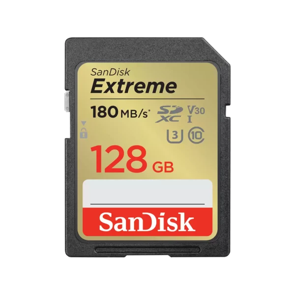 SanDisk SDXC 128GB Extreme, 180MB/s UHS-I Class10 U3 V30