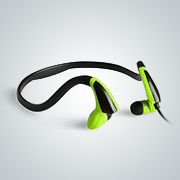 READY2MUSIC Headset In Ear Runner, black/green