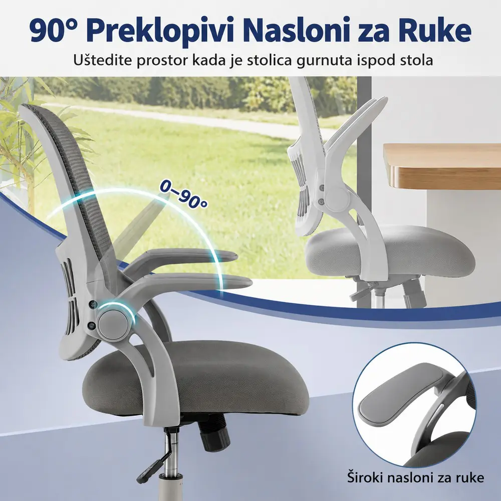 Nuvora Kancelarijska Stolica Siva
