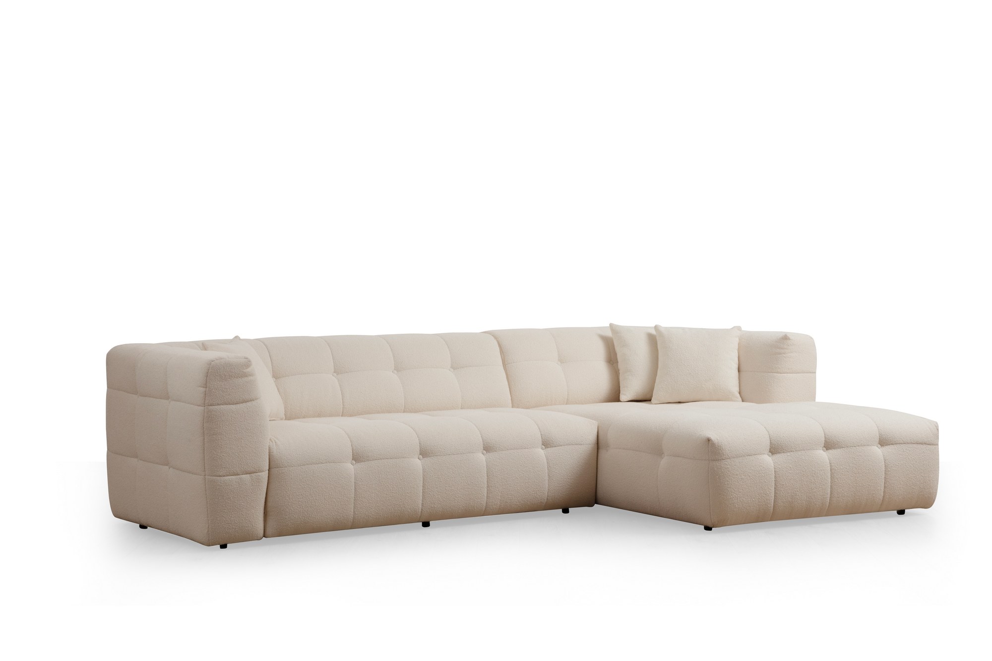 Ugaona garnitura Cady 3 Seater Right - Bež