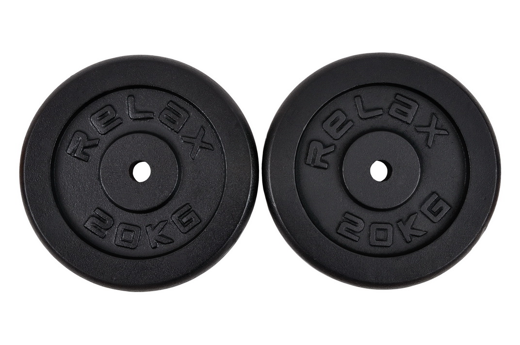 RING Tegovi 2x20kg crni standardni liveni - RX PLO1-20