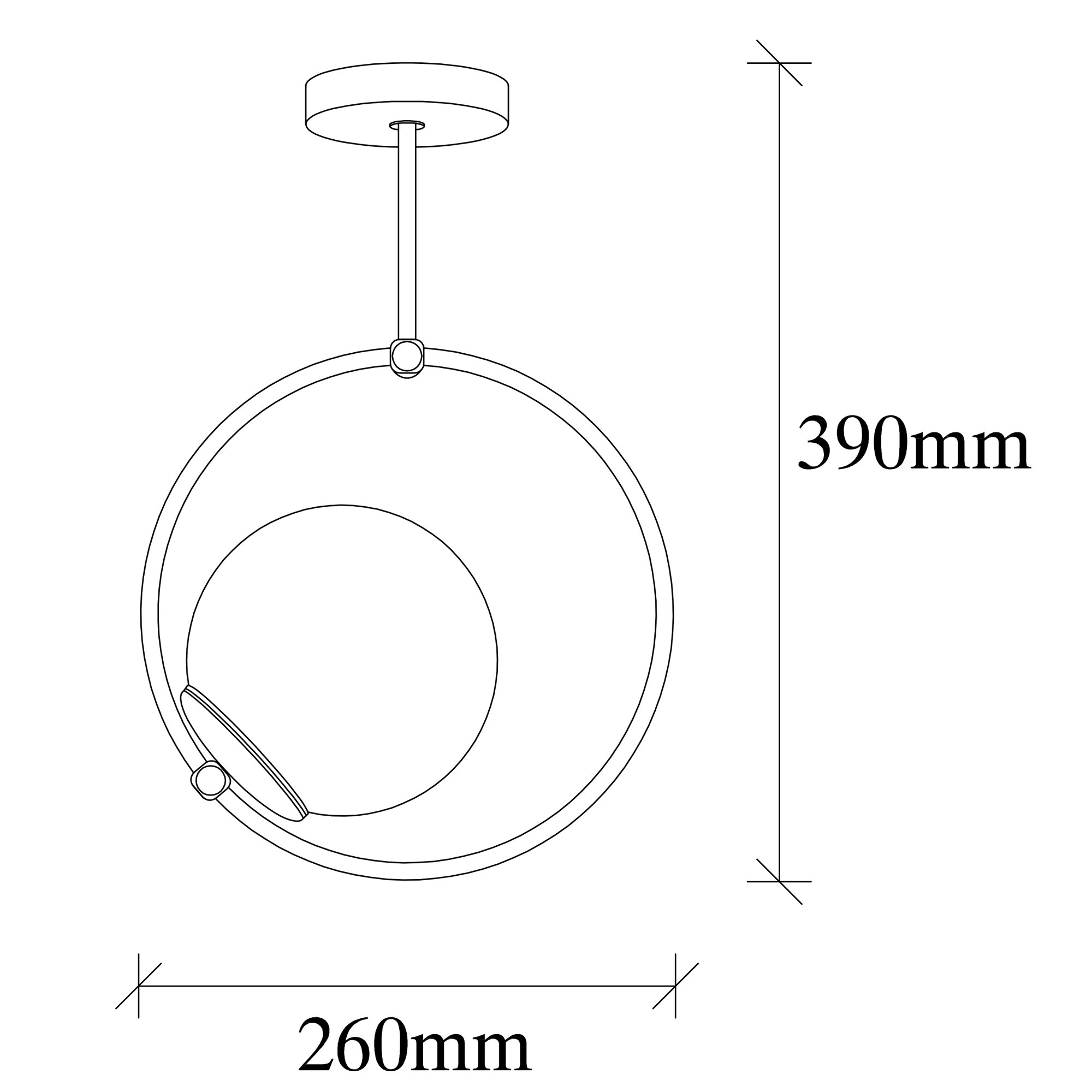 Luster GMN-000013 Crna