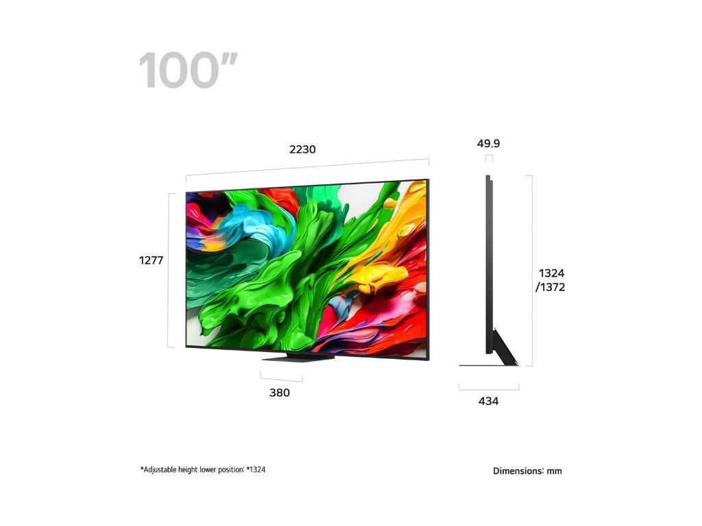 Televizor LG 100QNED86A6/QNED-Mini LED/100"/4K Ultra HD/smart/webOS 25/crna