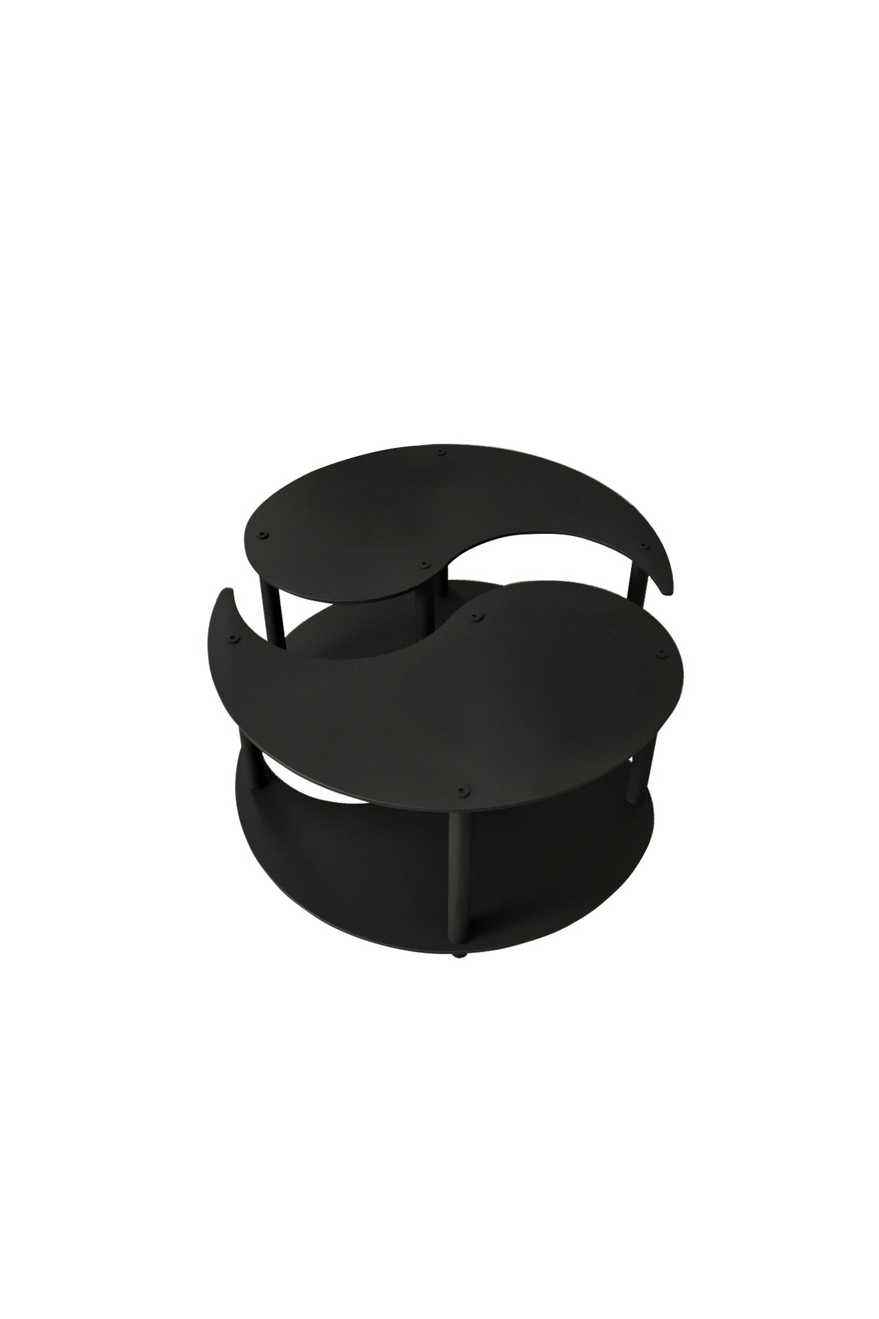 Set klub stolova Yin Yang 2 - Crna