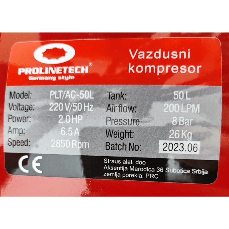 PLT/AC-50L Kompresor 50l