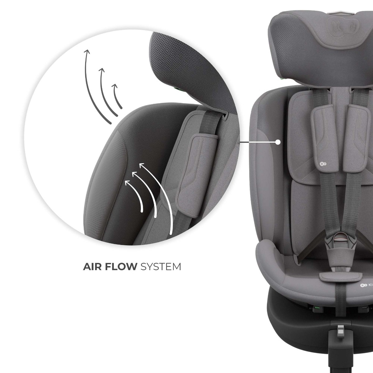 KINDERKRAFT SET AUTO SEDIŠTA I-LITE I-FIX ENDURA SAFE SA ISOFIX BAZOM GREY