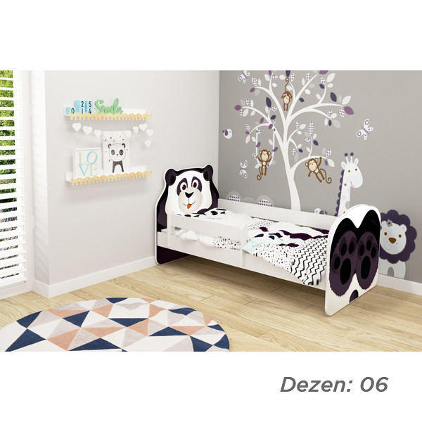 KREVET ZA DECU ANIMALS 160X80 CM WHITE ACMA VII 06