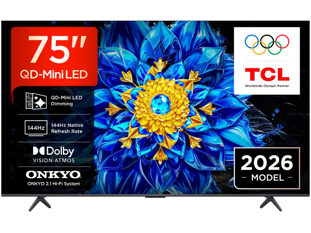 Televizor TCL 75P8L/QLED-Mini LED/75"/4K UHD/144Hz/Google TV/crna