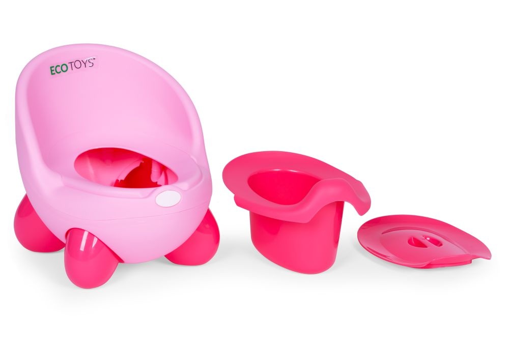 Noša za decu sa uklonivim umetkom i neklizajućim nogicama, roze, ECOTOYS