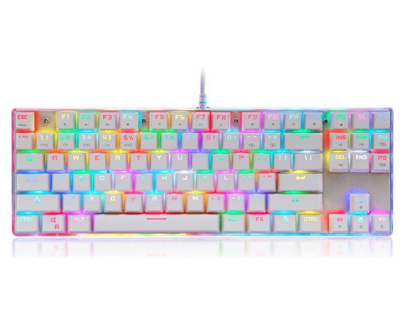 MOTOSPEED Bela Mehanička Tastatura Plavi Prekidač K87S