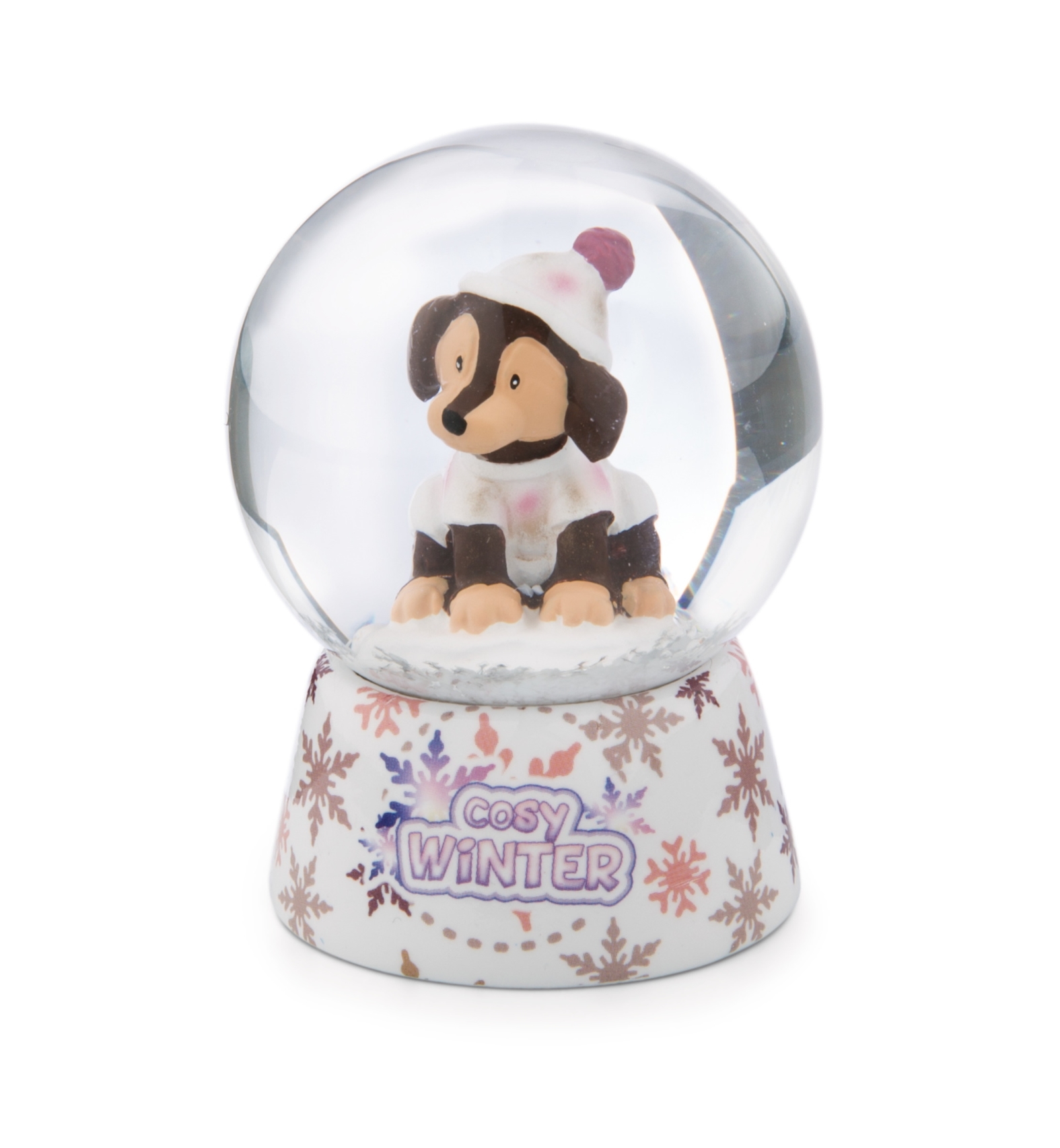 NOVOGODIŠNJA GLITTER KUGLA KUČE - 6.5CM NICI 49353