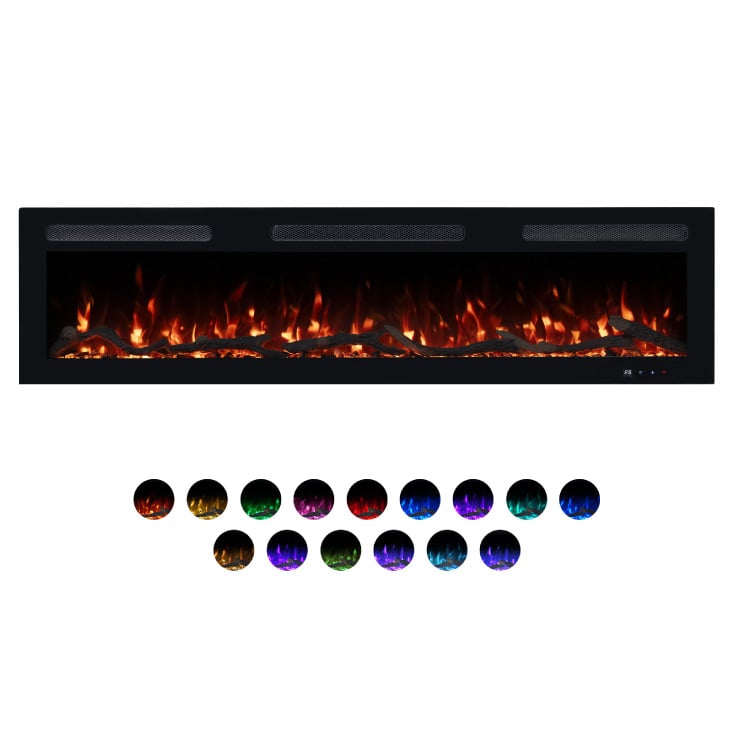 PROSTO smart el. 60" 3u1 multikolor s. kamin 1800W