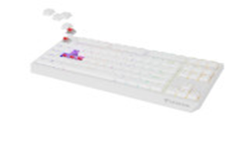 GENESIS Keyboard Gaming Wireless Backlight Thor 230 TKL White RGB RD US