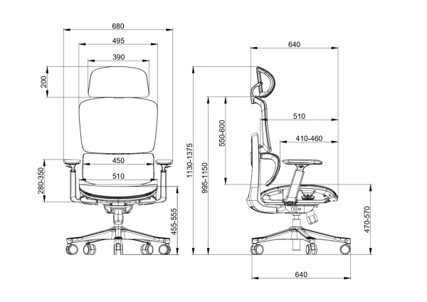Ergonomska kancelarijska stolica UGD Ultimate Support