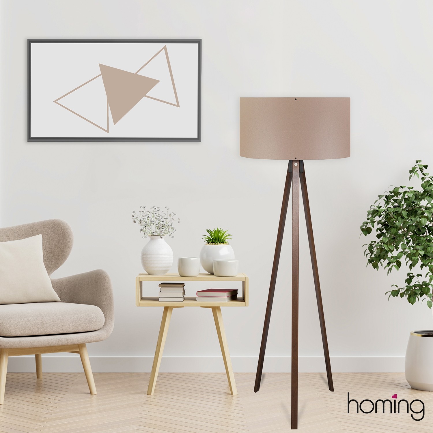 Podna lampa AYD - 2227 Braon