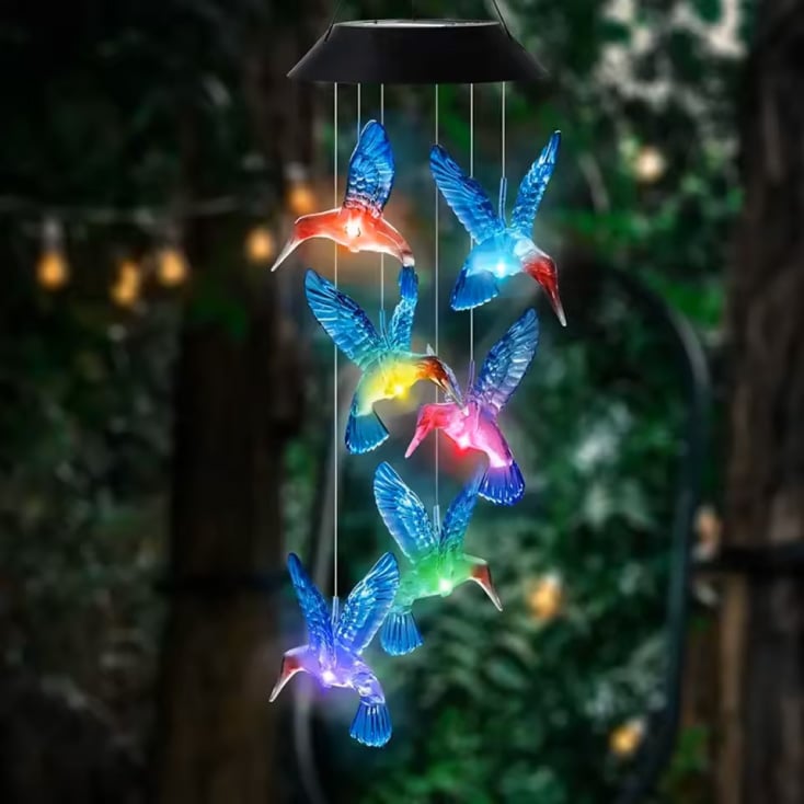 Viseća solarna RGB LED lampa "ptičice" 11421
