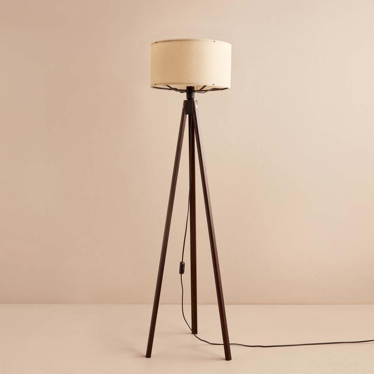 Podna lampa AYD-3450 Krem, Braon