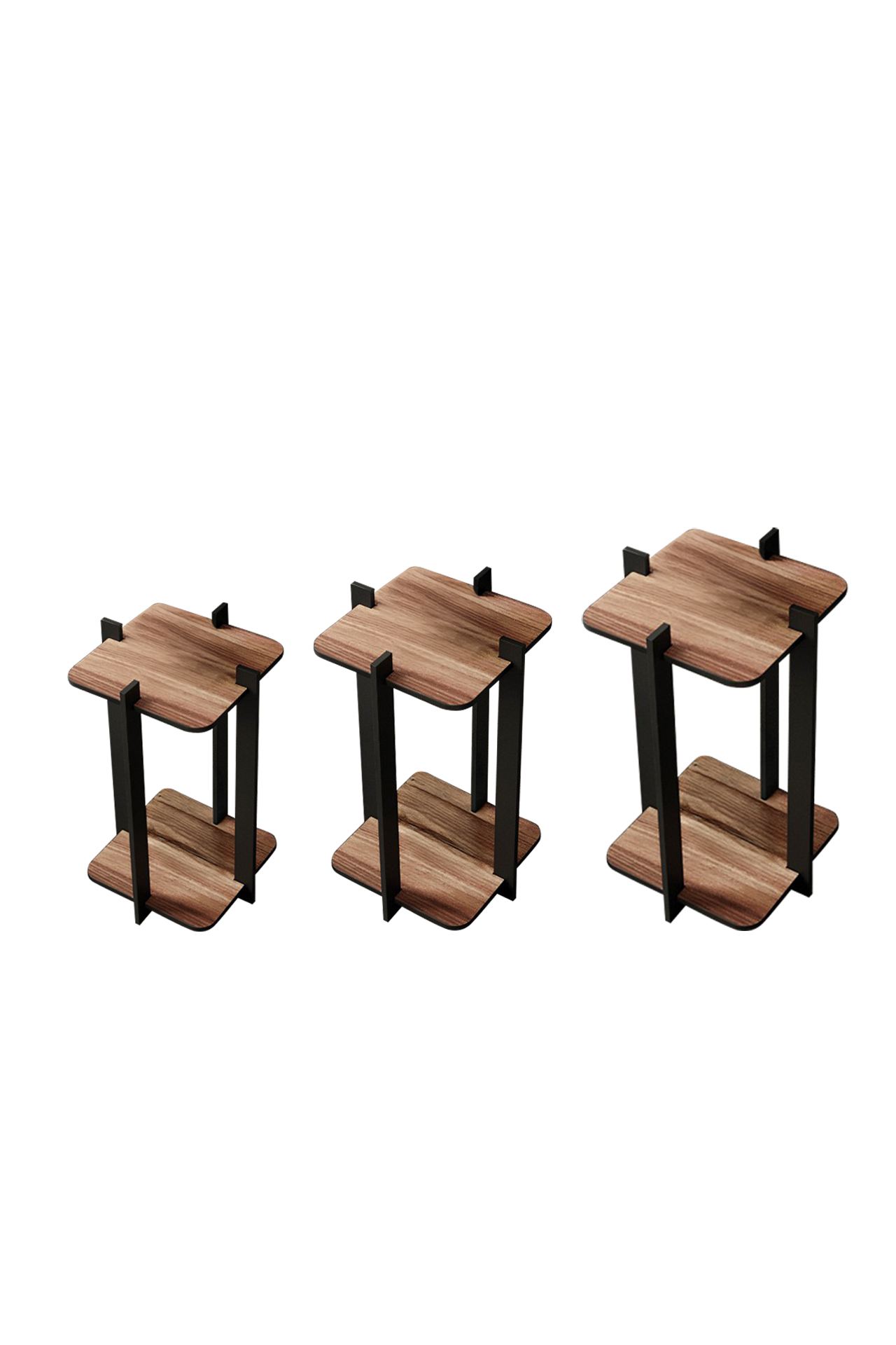 Drveni stalak za cveće Flower Desk Square - Orah
