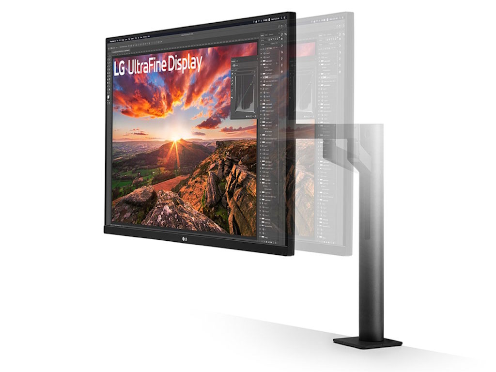 Monitor LG ERGO 32UN880K-B 31.5"/IPS/3840x2160/60Hz/5ms GtG/HDMIx2,DP,USB/pivot,visina/VESA/zvucnici