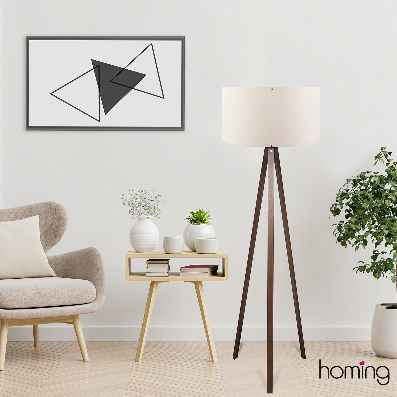 Podna lampa AYD - 2221 Krem
