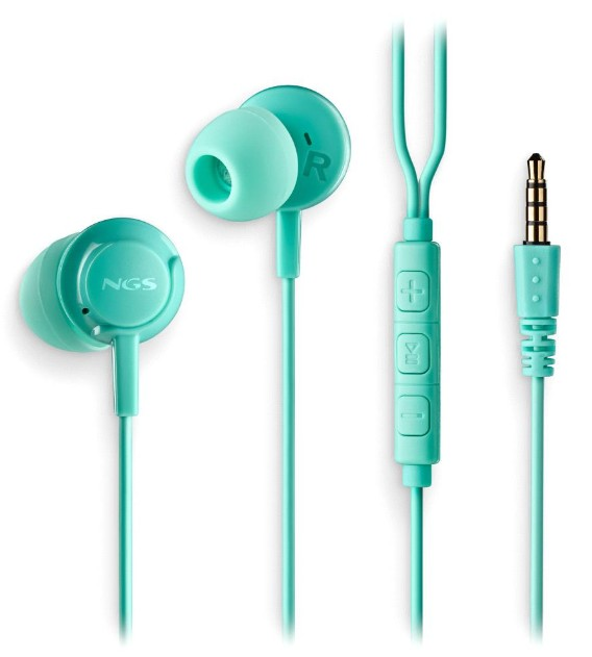 NGS Headset In Ear Cross Drift Mic Mint