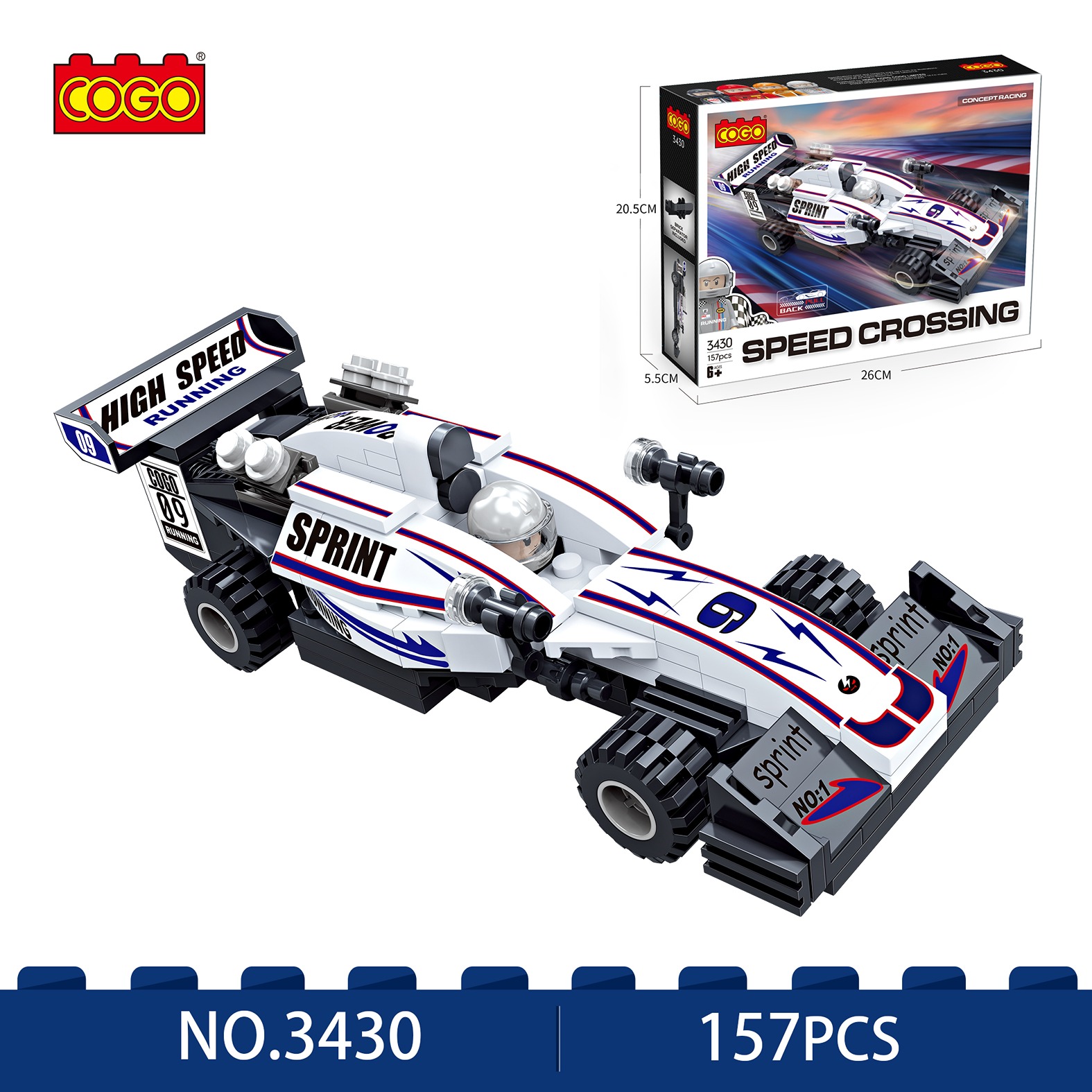 COGO kockice-Trkačka formula. 157 delova.