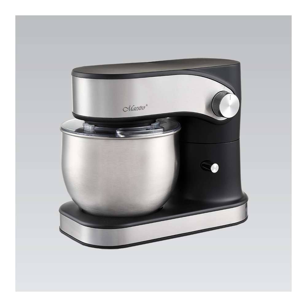 MAESTRO MR557 ROBOT MIKSER PLANETARY SA POSUDOM 1200W INOX CRNI 3L