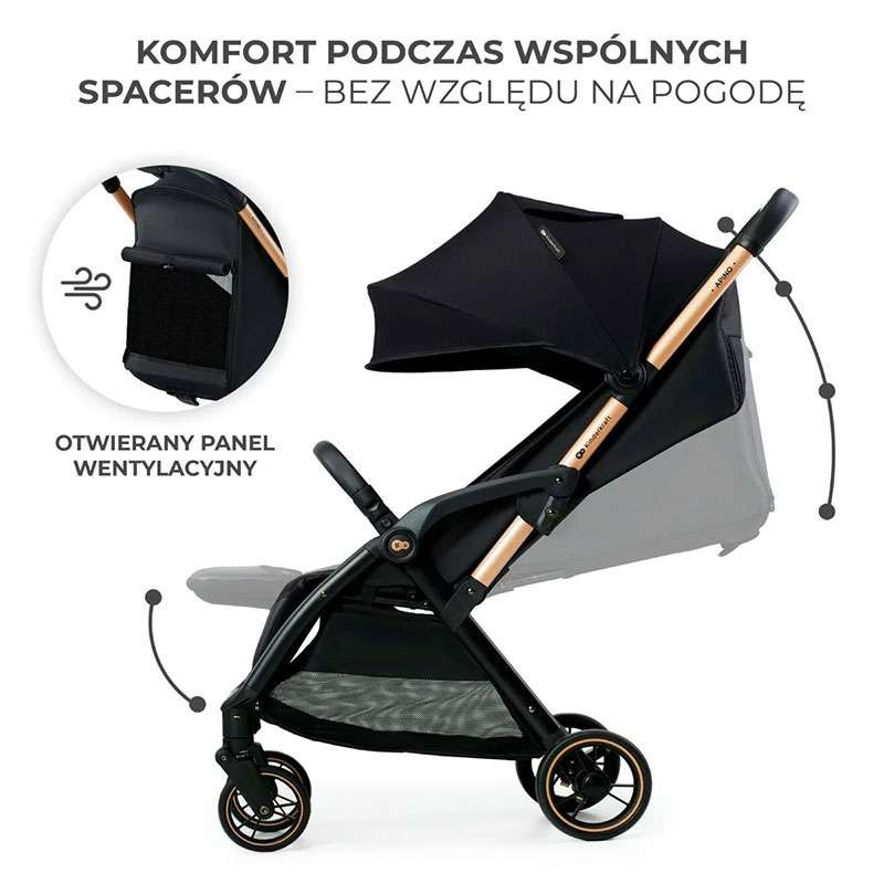 KINDERKRAFT KOLICA APINO RAVEN BLACK