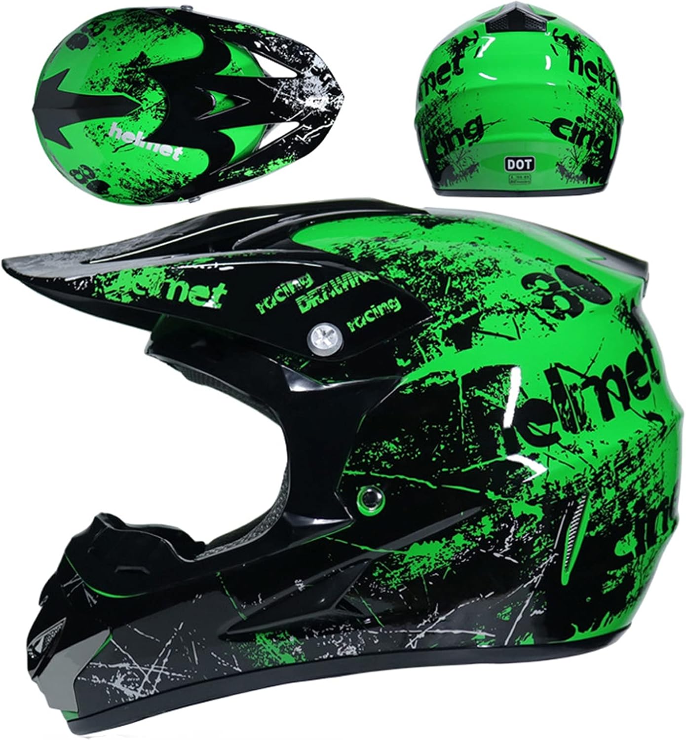 PROLINETECH Kaciga za Kvad/BMX/Cros (M) - Zelena