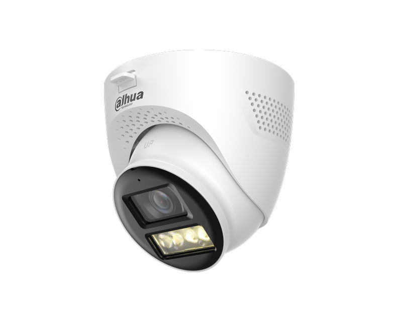HAC-HDW1200TQP-IL-T-0280B-DIP 2MP Smart Dual Light HDCVI Two-way Talk Fixed-focal Eyeball Camera
