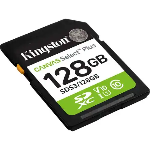 SD Card 128GB Kingston Canvas Select Plus SDR3/128GB