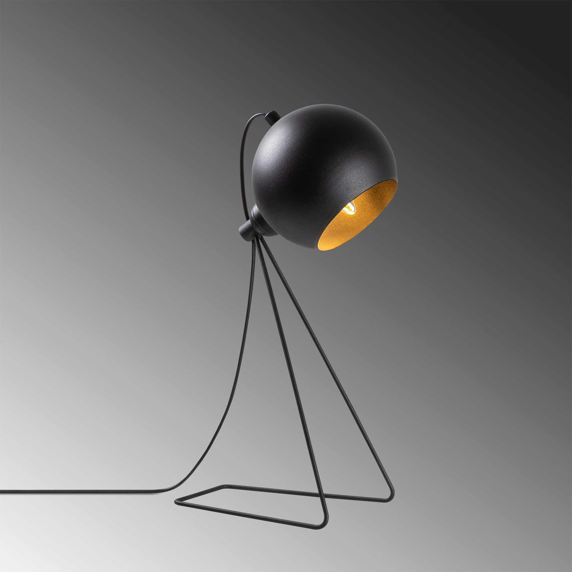 Stona lampa Mixed - 11500 Crna, Zlatna