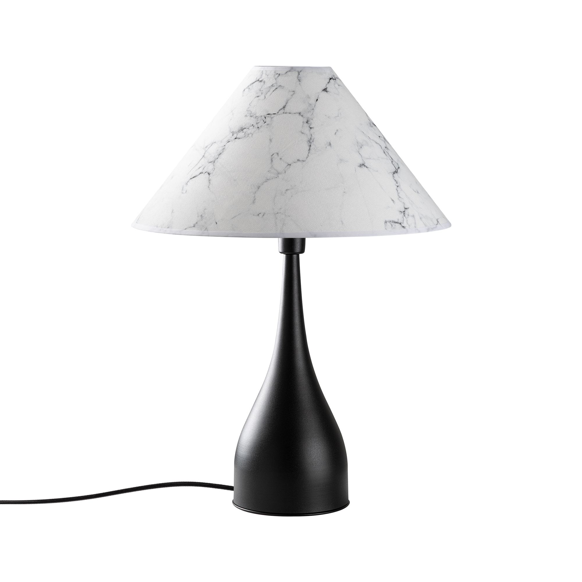 Stona lampa Luna - 15268 Crna, Bela