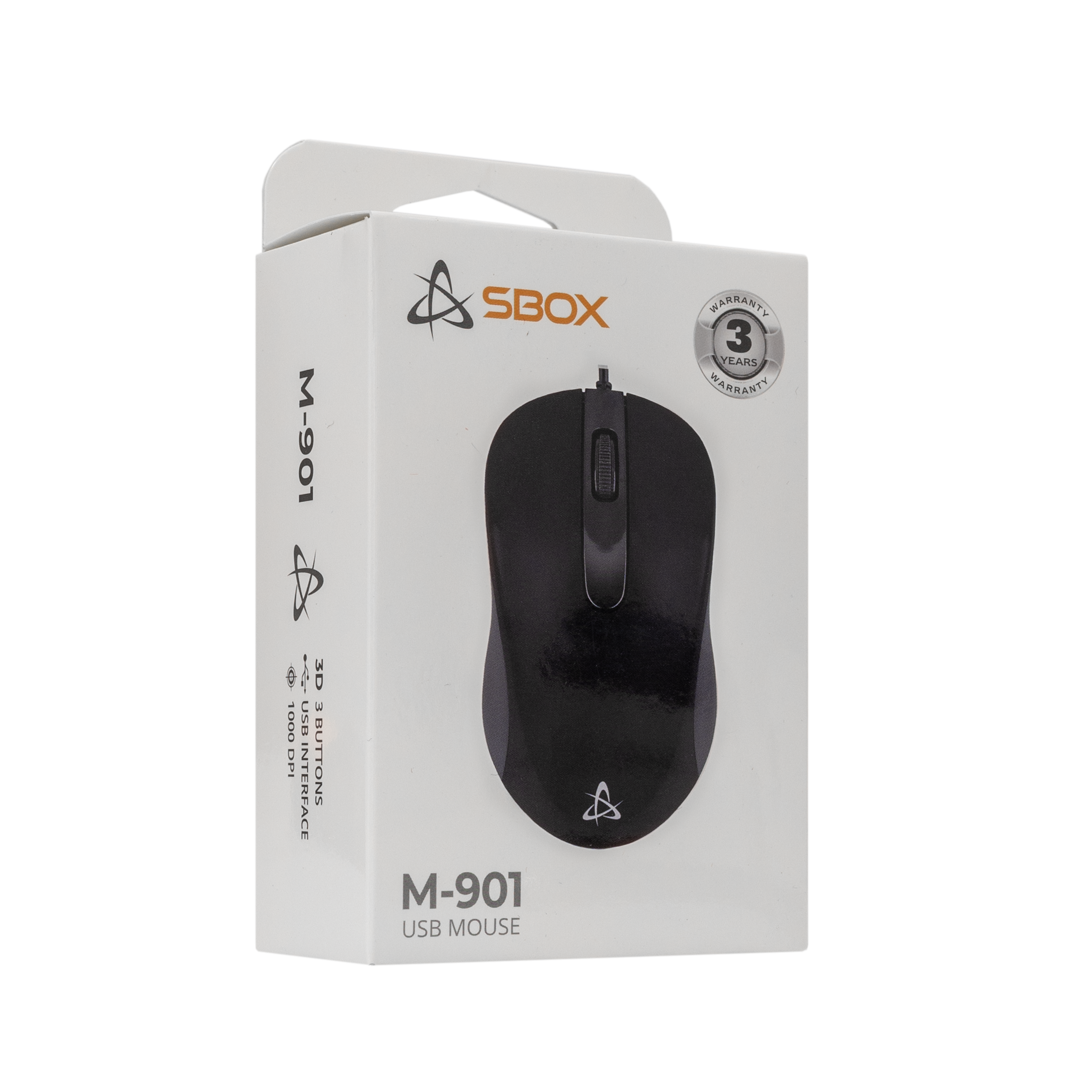 S BOX M 901 Black Mis, Opticki USB