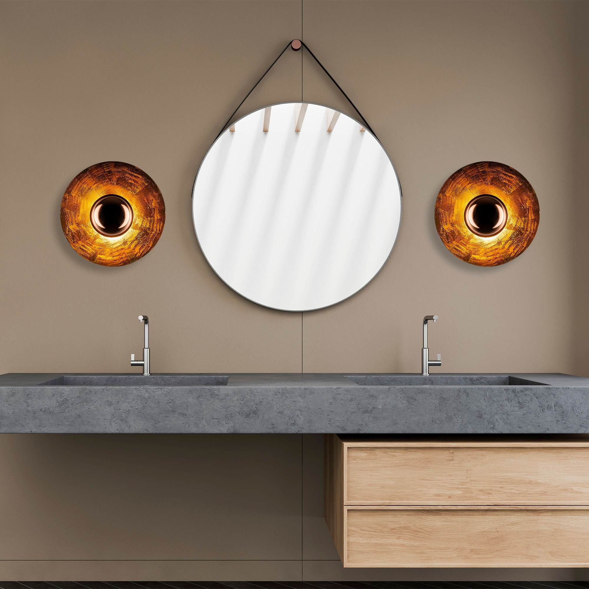 Zidna lampa Kurt - 13351 Bakarna