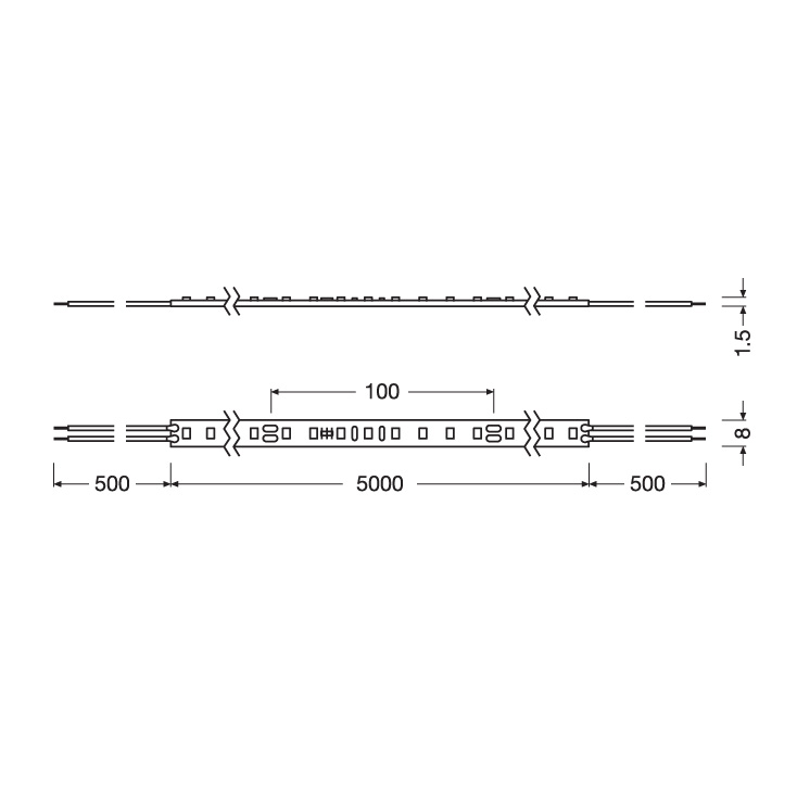 LEDVANCE LED traka hladno bela 70 LED / 1 m