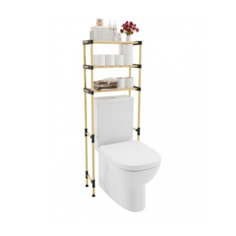 Polica drvena za kupatilo 51x20x136 cm SEO-8180