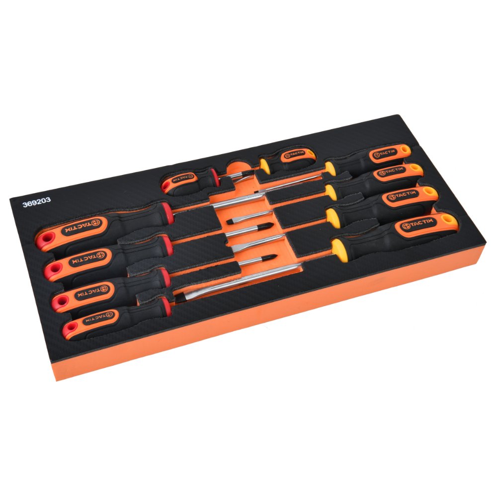 TACTIX Set 10 kom. odvijača SL/PH