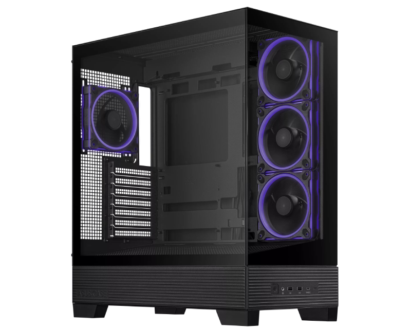 A31 PLUS TG ARGB BLACK ATX kućište crno