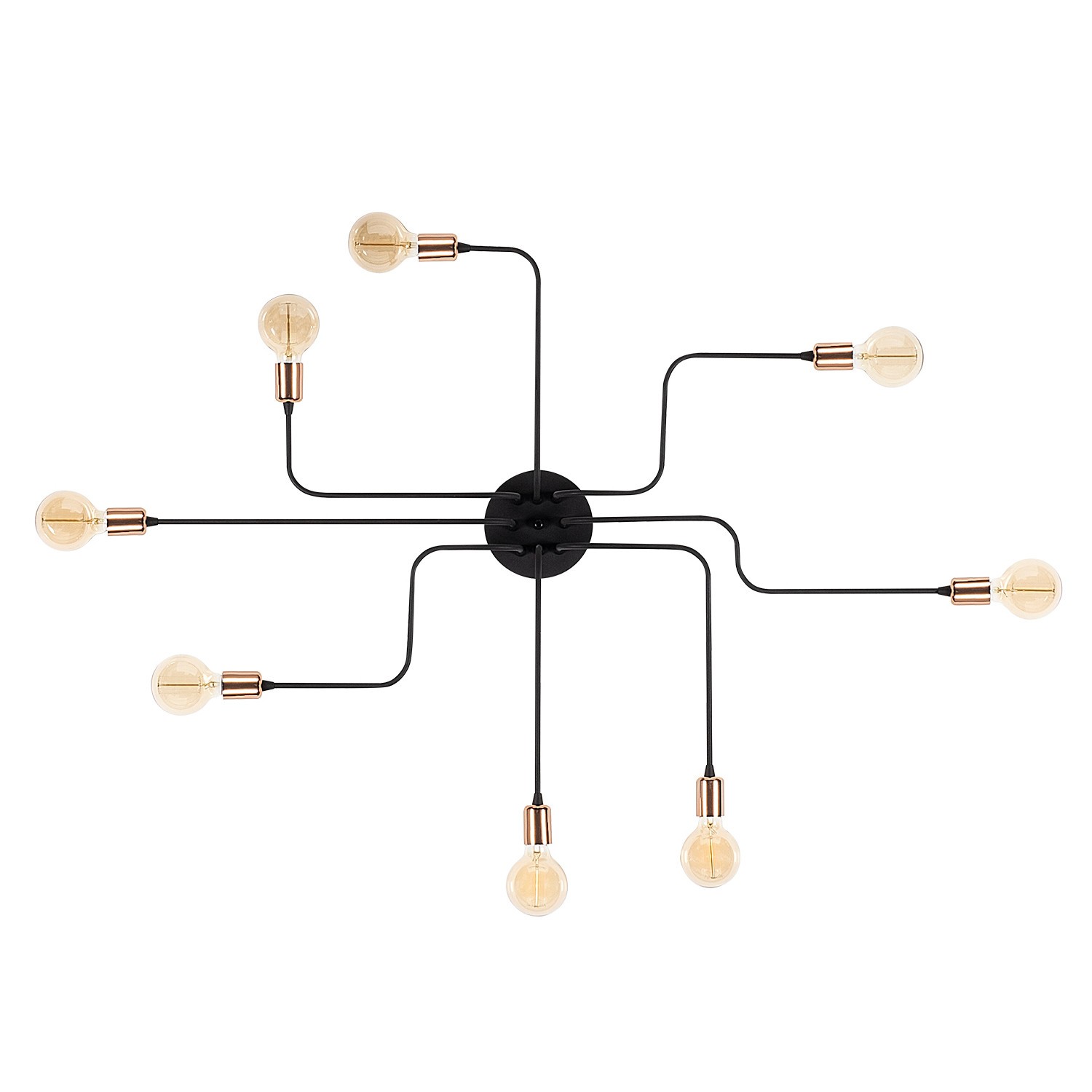 Zidna lampa Truva - N-701 Crna, Bronzana