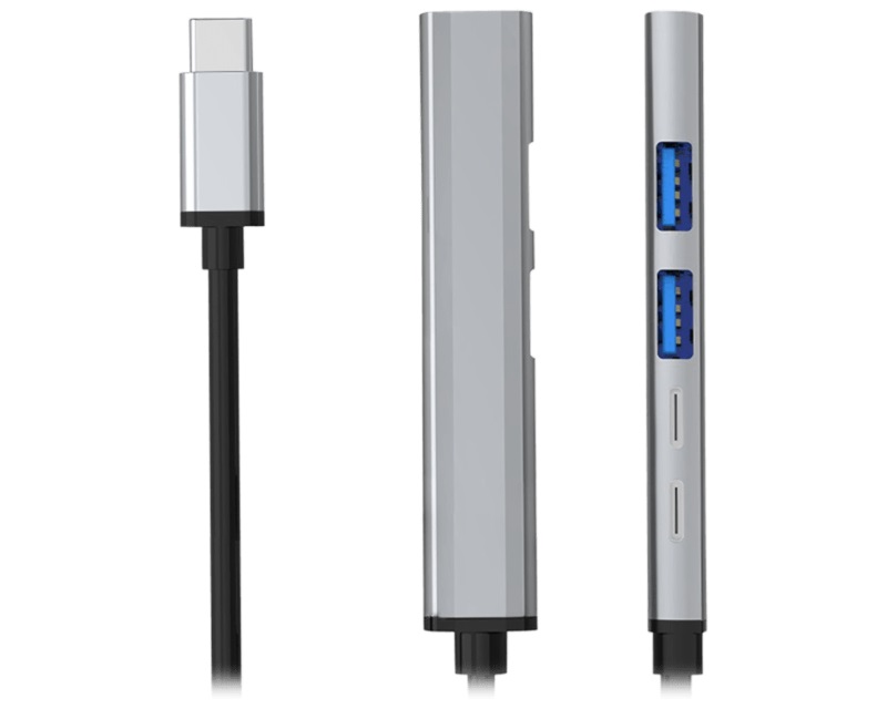 Adapter USB 3.1 tip-C na 3xHUB 3.0+TIP C+ PD