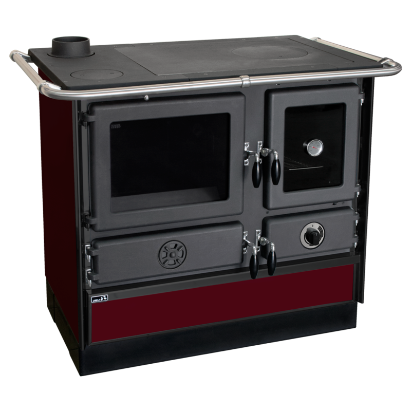 Šporet MBS Super Thermo Magnum 4D,bordo, levi