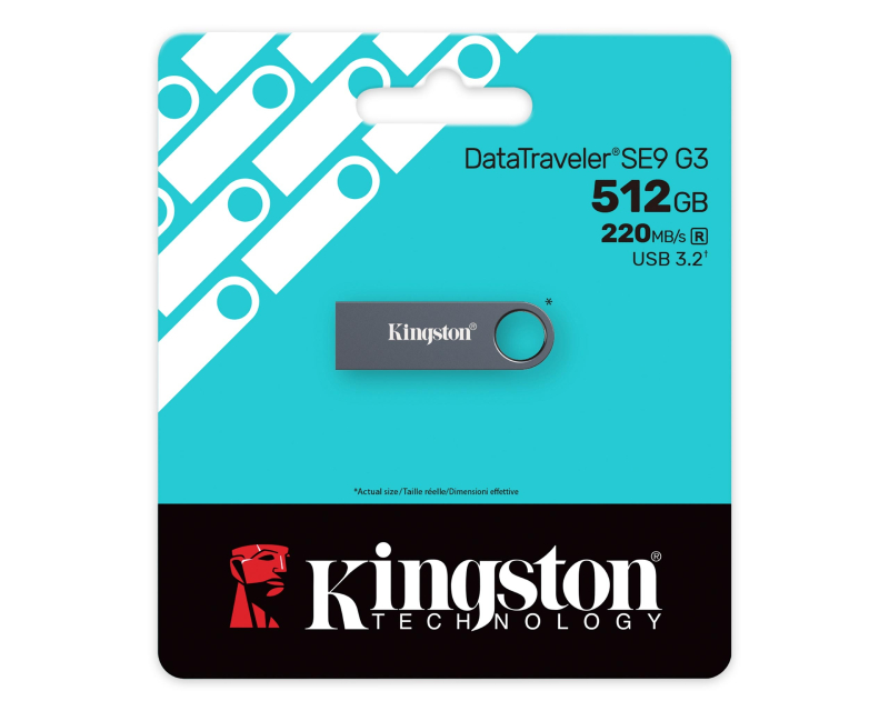 512GB DataTraveler SE9 G3 USB 3.2 Gen1 KE-U2X512-1AC