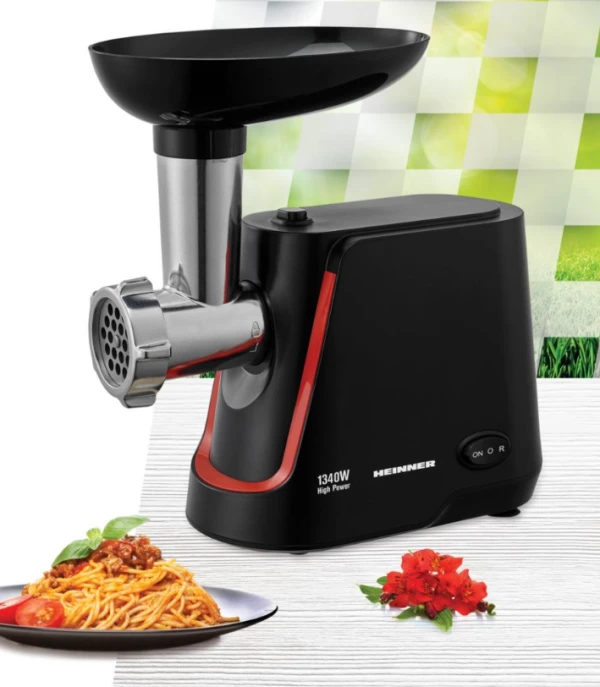 Mašina za mlevenje mesa HEINNER MG-1250BK 1340W/1.5kg/m