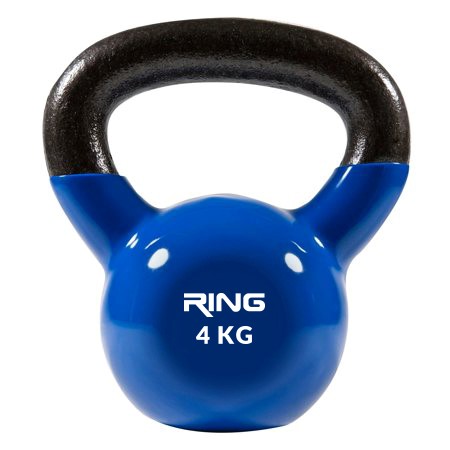 RING Kettlebell 4kg metal vinyl RX DB2174-4 blue