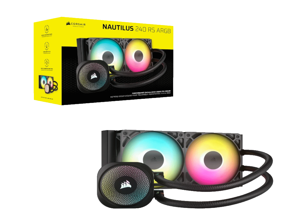 Kuler za CPU CORSAIR NAUTILUS 240 ARGB/240mm/vodeno hladenje/crna