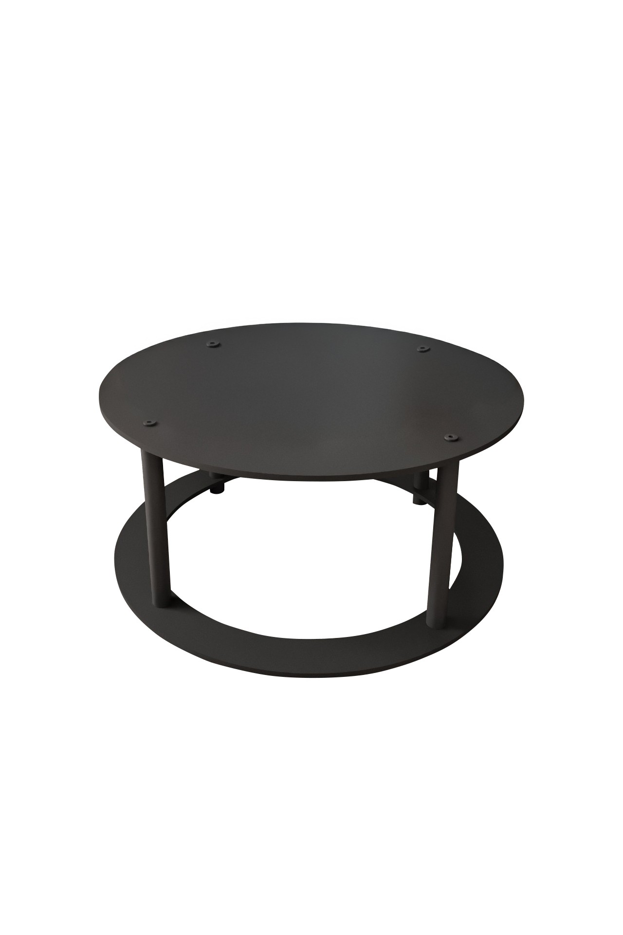 Klub sto Hole Round - Crna