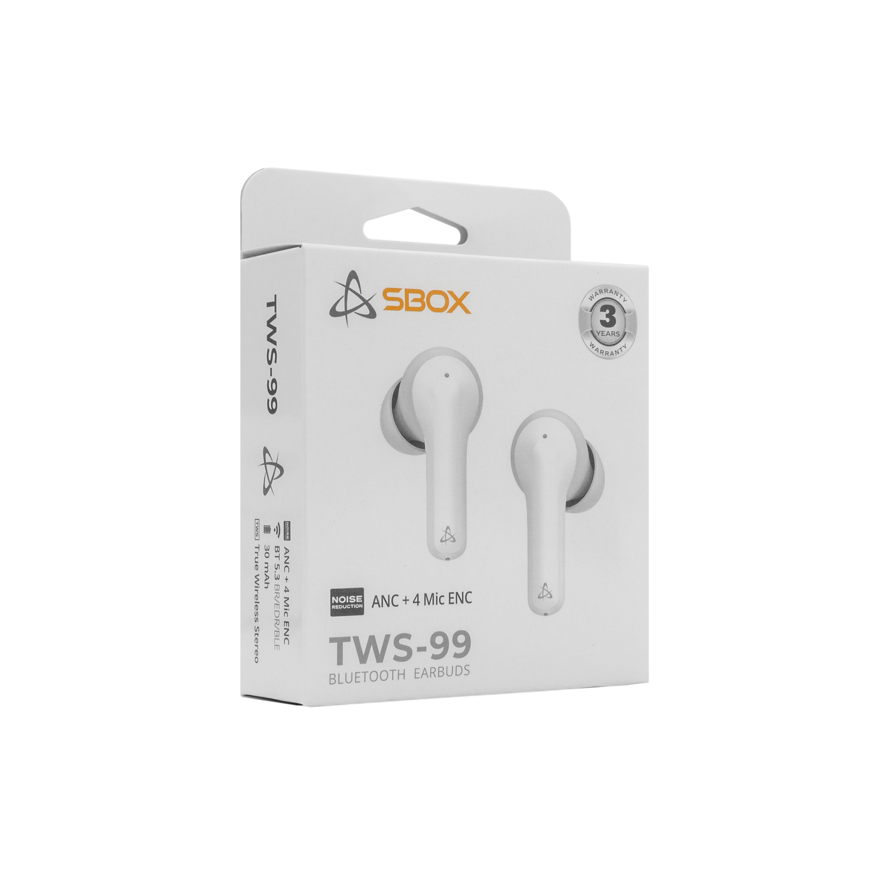 S BOX EB TWS 18 White Slus. / mic.