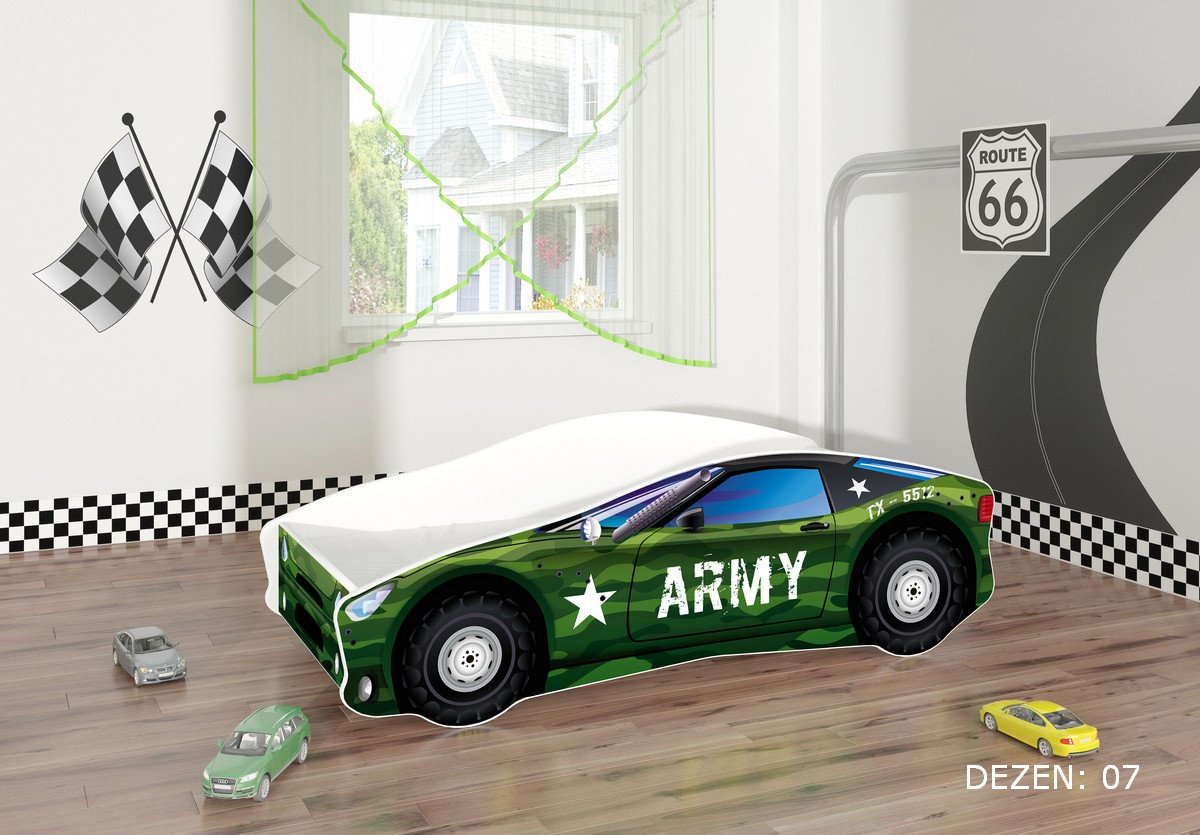 KREVET ZA DECU AUTOMOBIL 160X80 CM 07